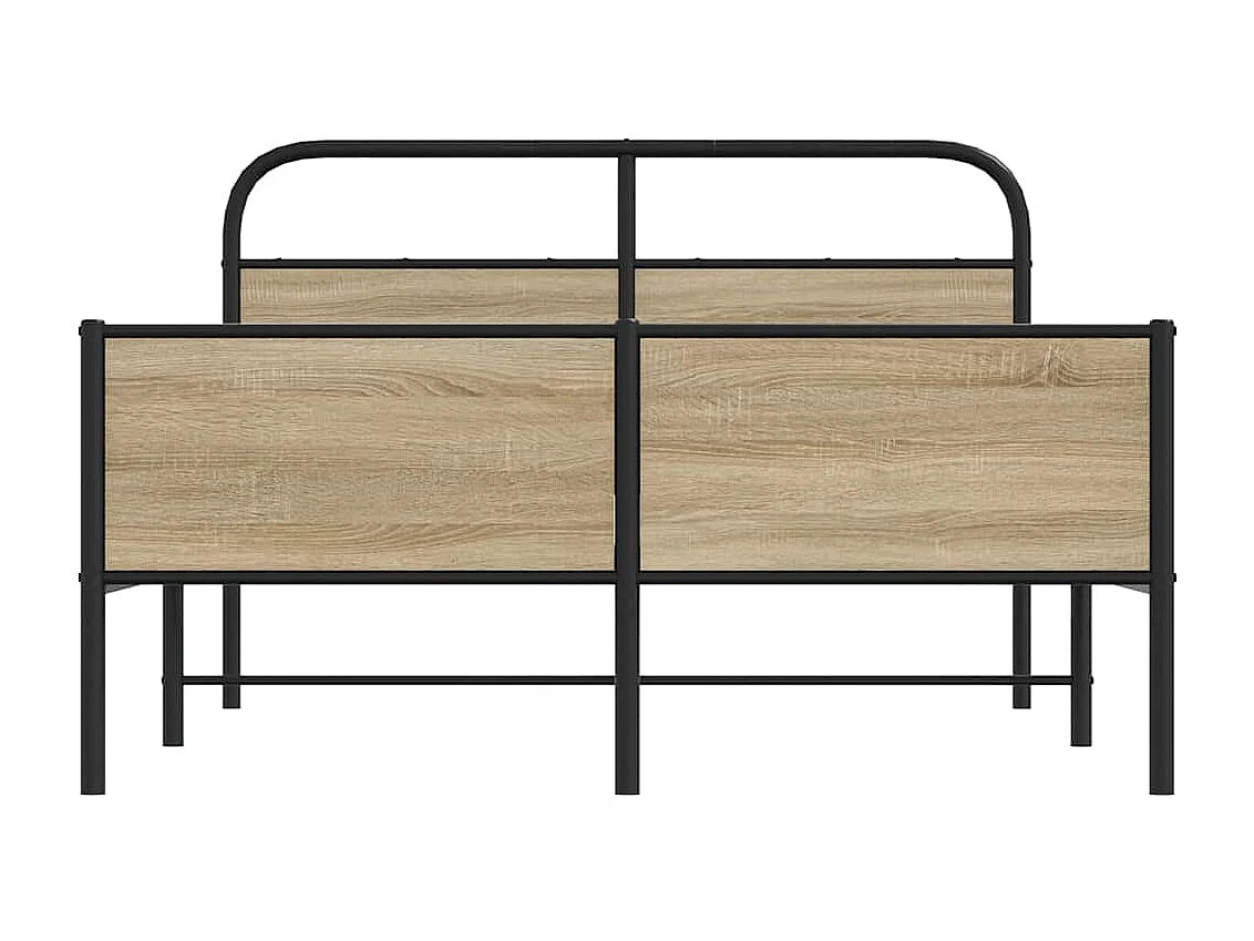 Cadre de lit sans matelas 140x190 cm chêne sonoma