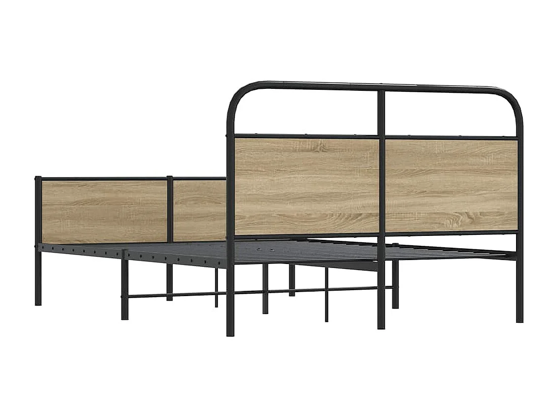 Cadre de lit sans matelas 140x190 cm chêne sonoma