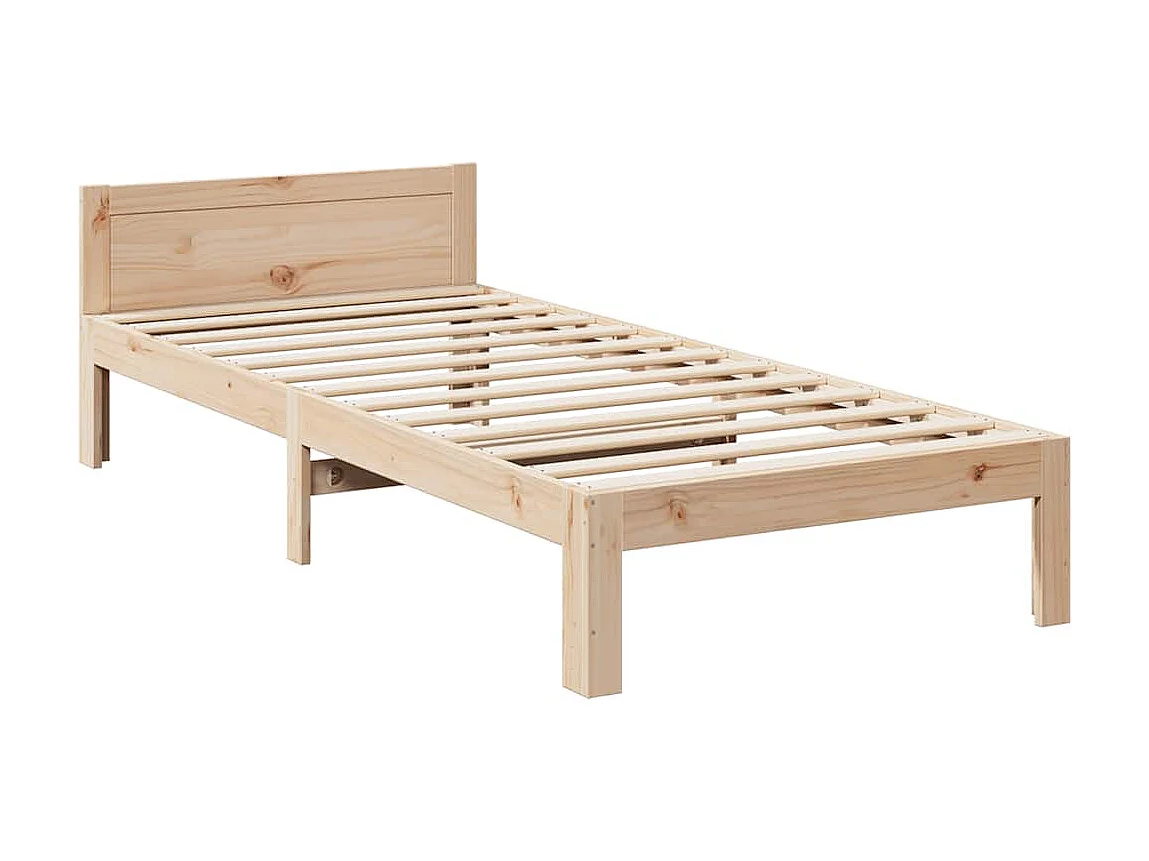 Cadre de lit sans matelas 90x200 cm bois de pin massif
