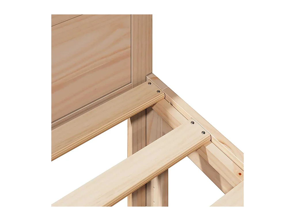 Cadre de lit sans matelas 90x200 cm bois de pin massif