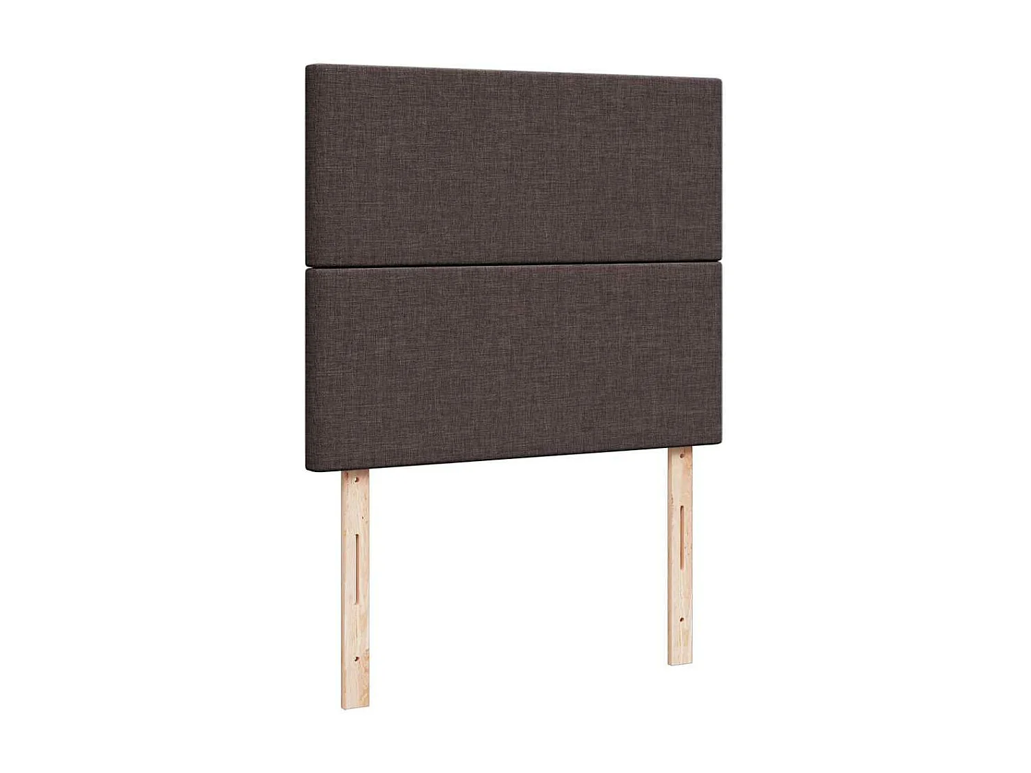 Cadre de lit ottoman avec matelas marron foncé 120x200 cm tissu