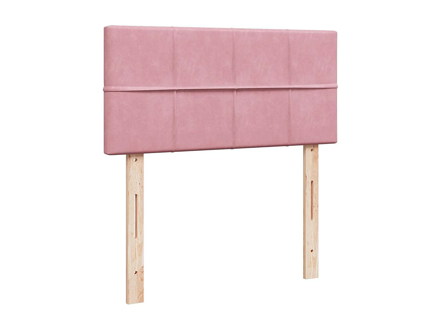 moldura de cama otomana  com colchão rosa 90x190 cm Veludo