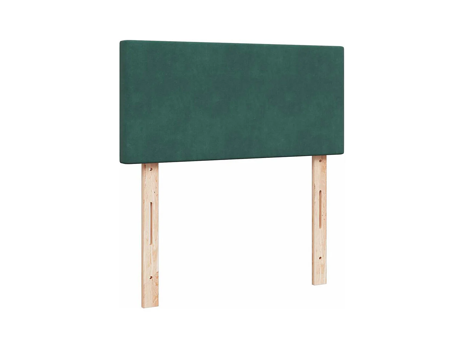 Cadre de lit ottoman avec matelas vert foncé 90x200 cm velours