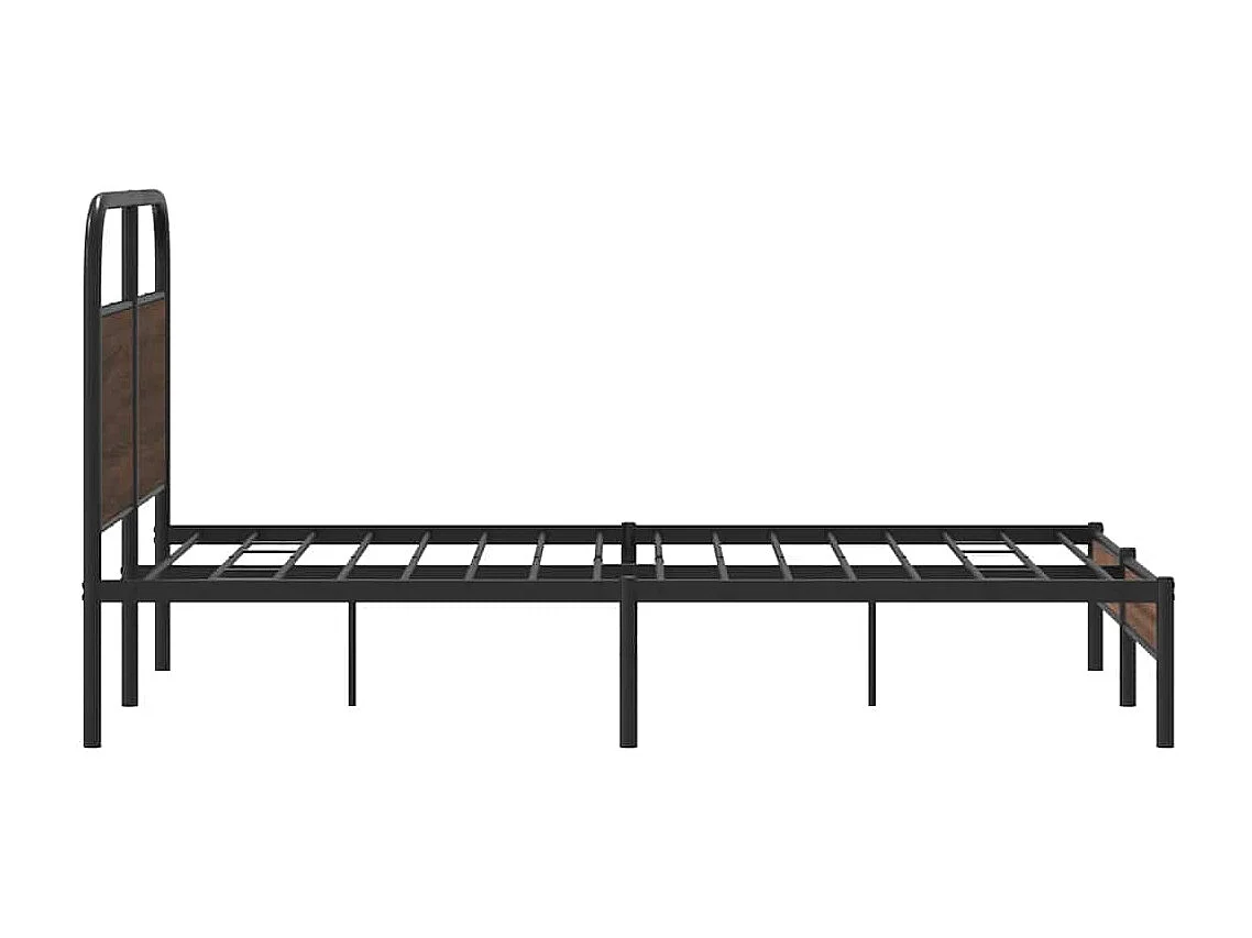 Cadre de lit sans matelas 120x200 cm chêne marron