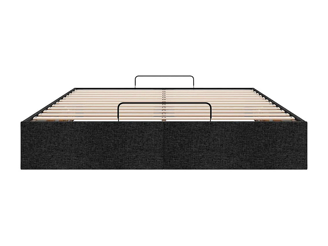 Bedframe zonder matras 140x190 cm stof zwart