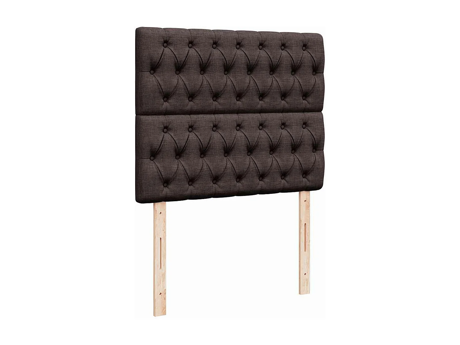 Estrutura cama otomana colchão 120x200cm tecido castanho escuro