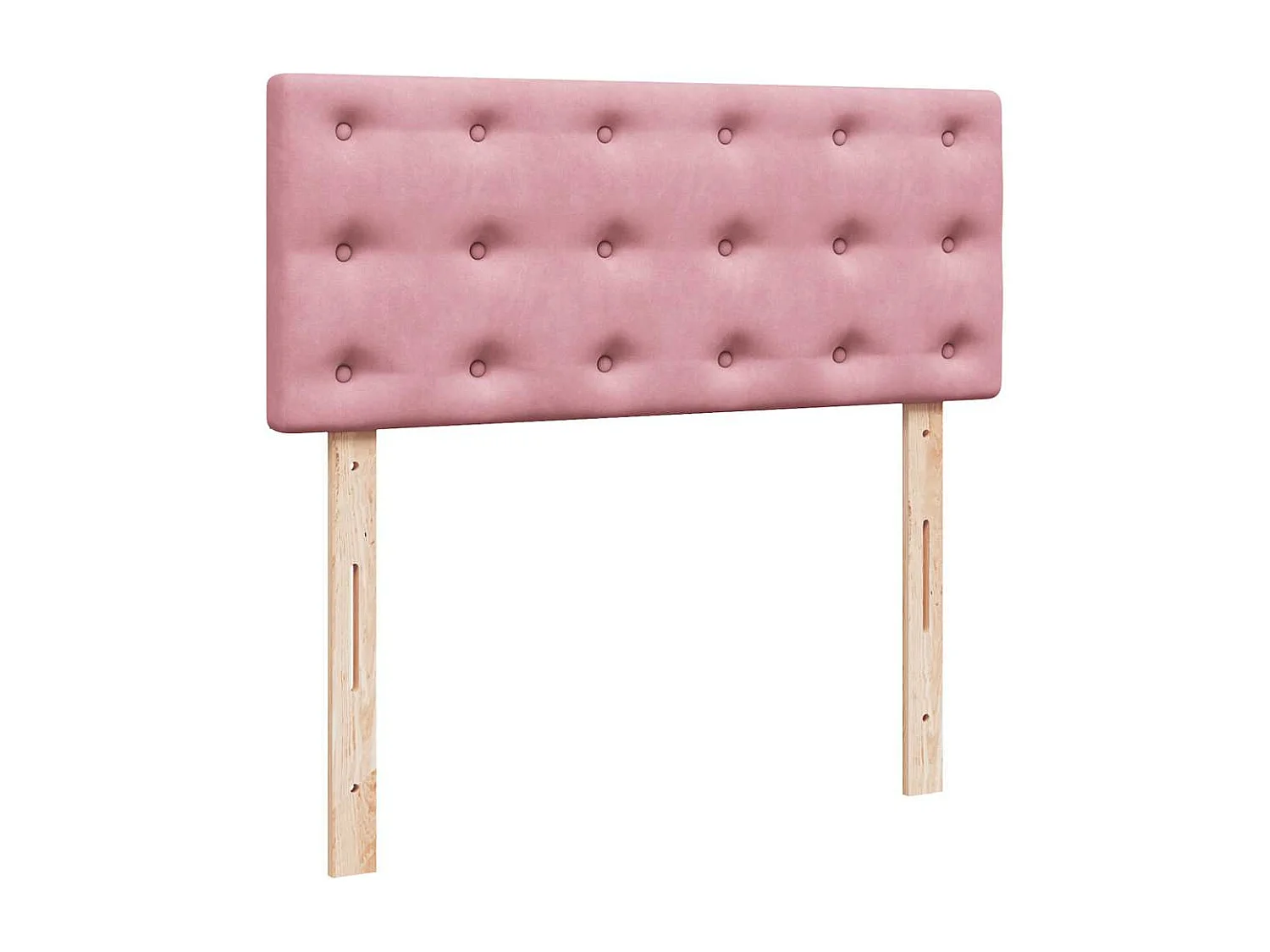 Estructura de cama otomana colchón terciopelo rosa 120x200cm