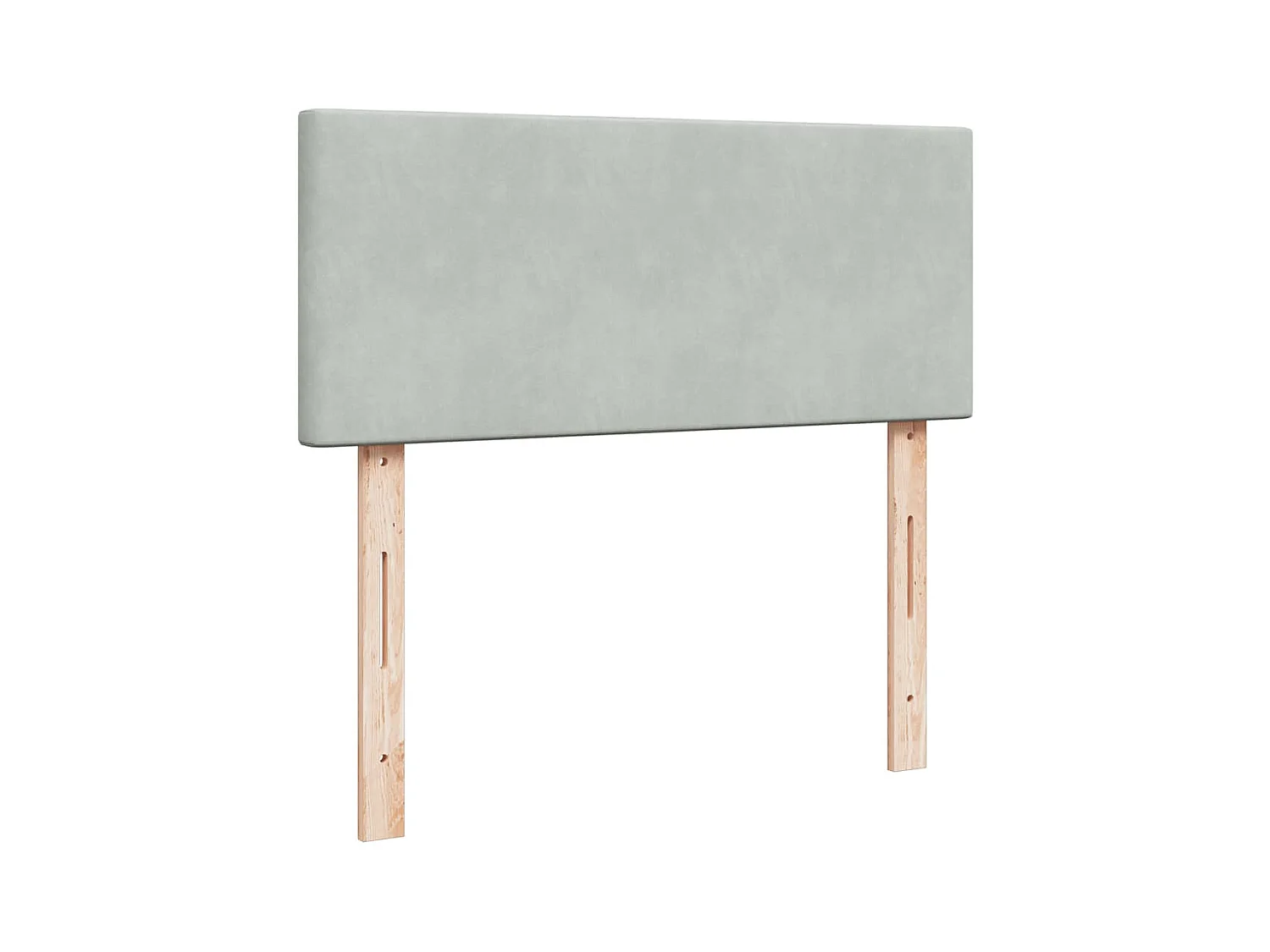 Cadre de lit ottoman avec matelas gris clair 120x190 cm velours