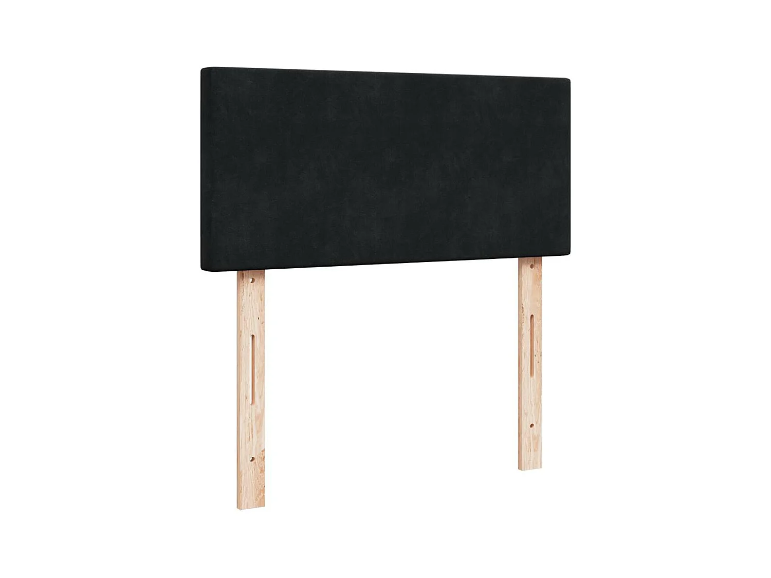 Cadre de lit ottoman avec matelas noir 100x200cm velours