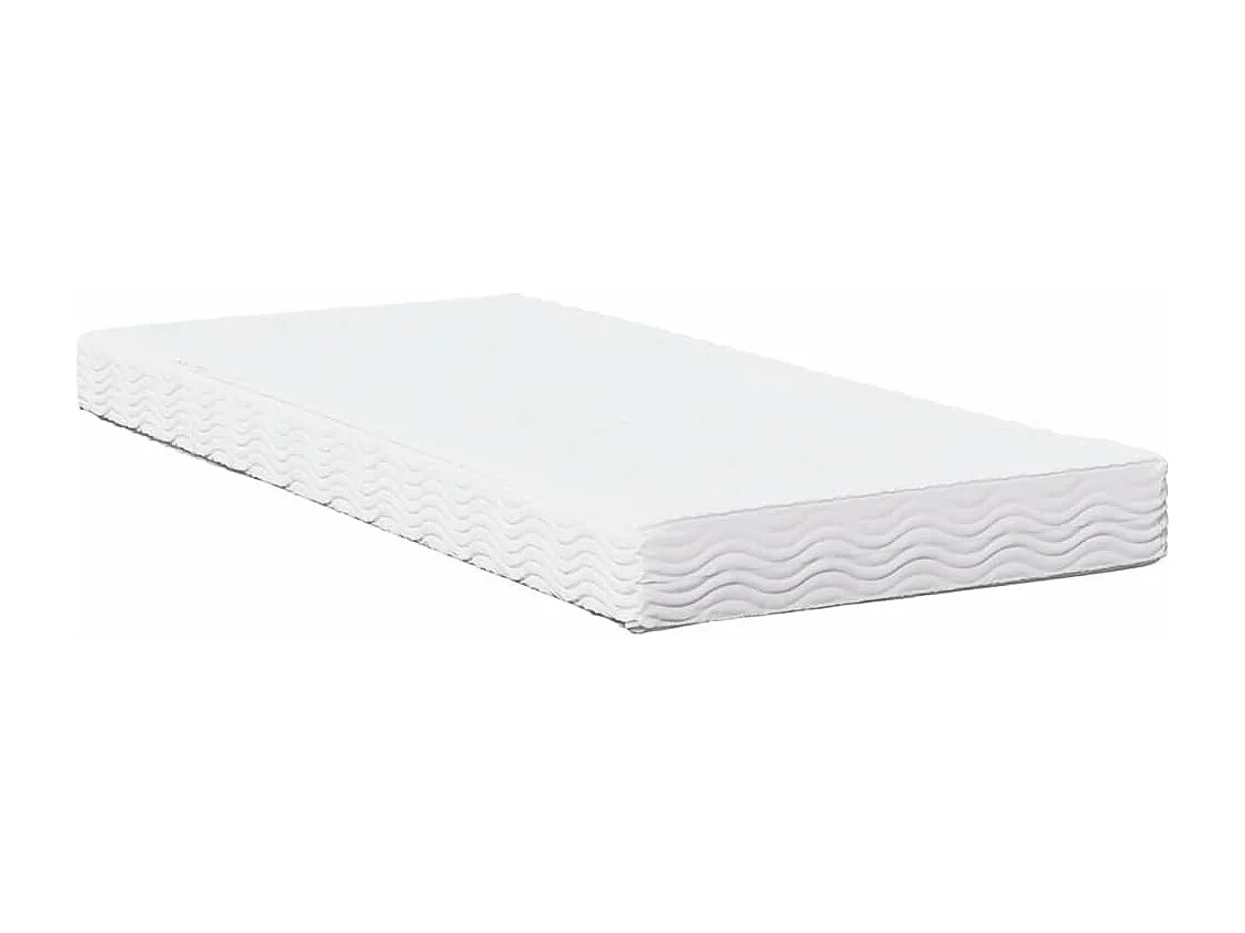 Diván con colchón blanco 100x200 cm madera maciza de pino