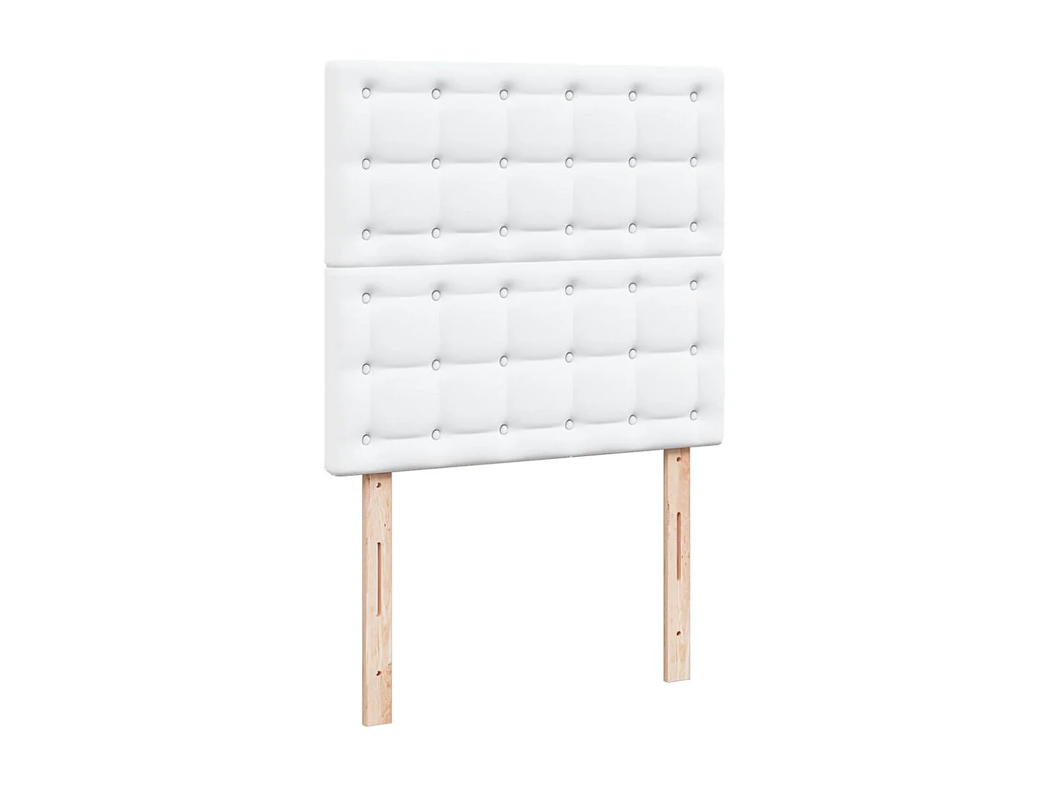 Estrutura de cama otomana com colchões 200x200 cm branco puro