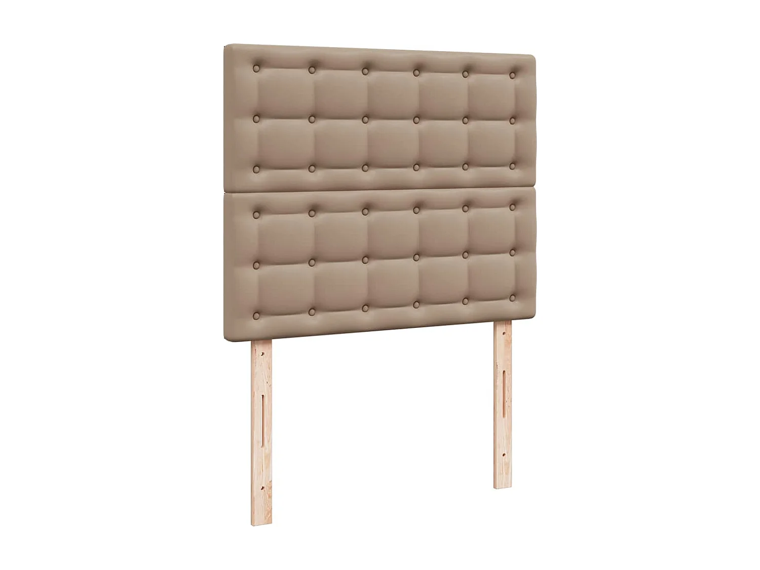 Estructura cama otomana colchón cappucino cuero sintético