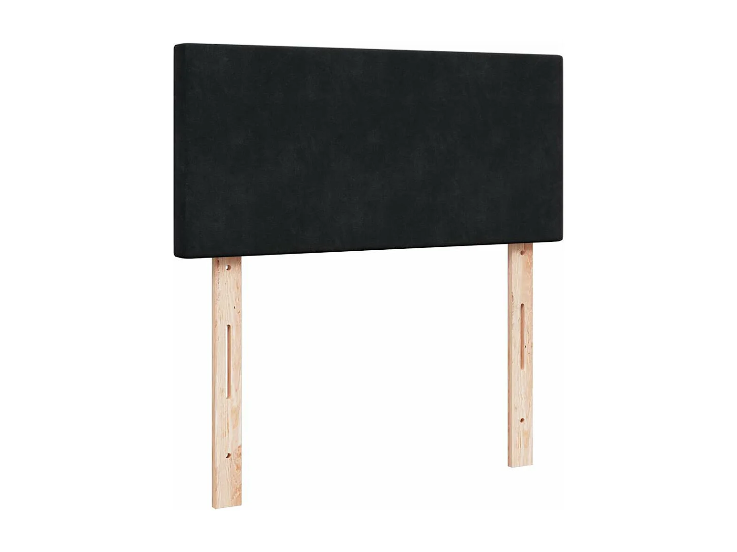 Estrutura de cama otomana com colchão preto veludo