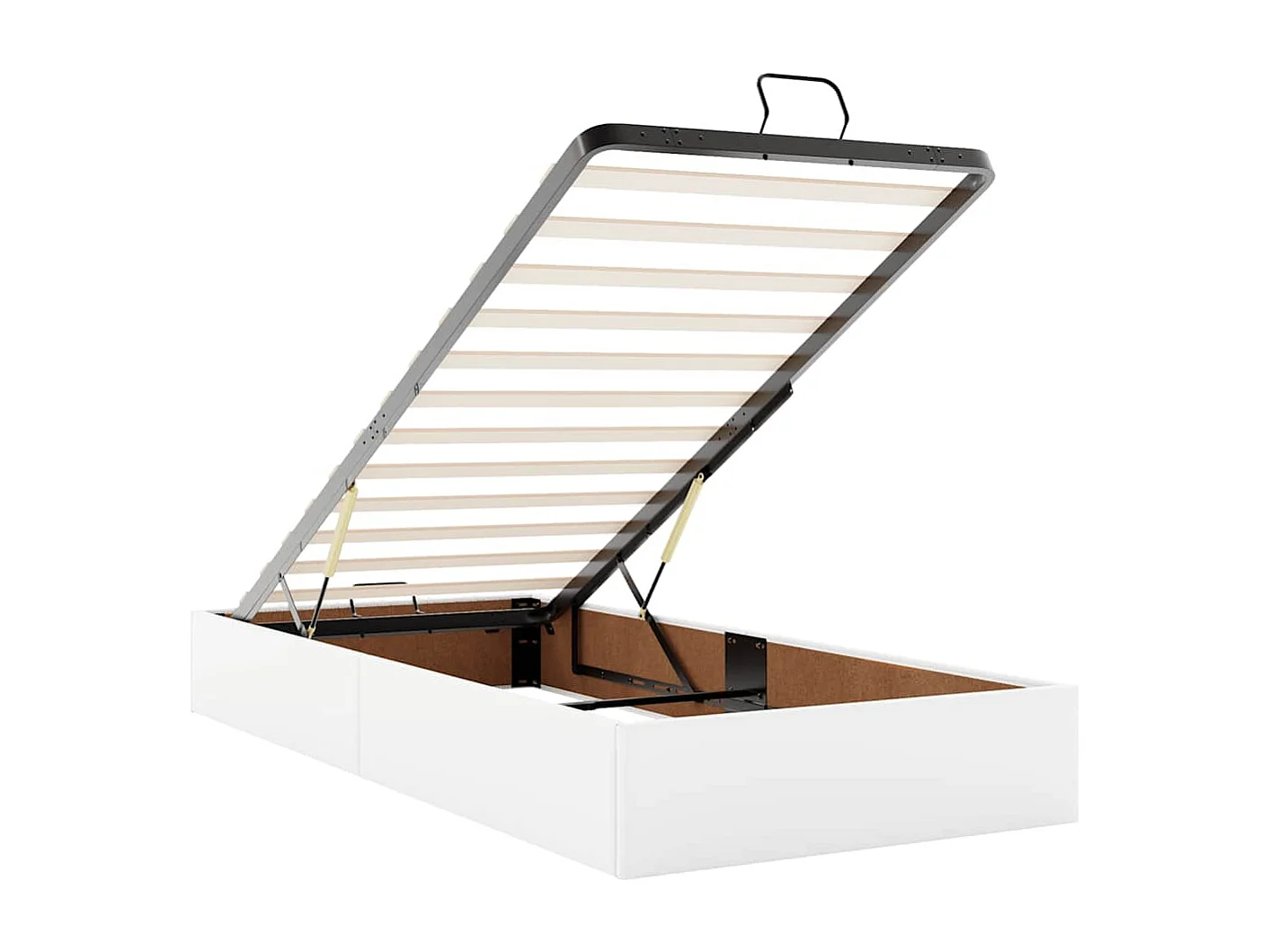 Estructura cama otomana colchones blanco puro 200x200cm