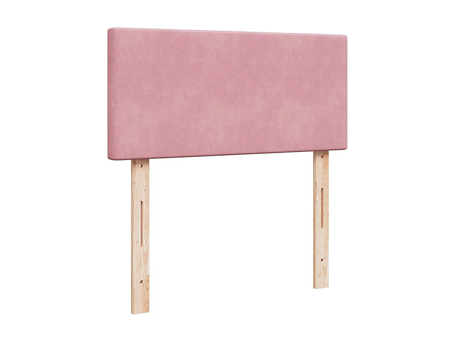 Cadre de lit ottoman avec matelas rose 200x200 cm velours