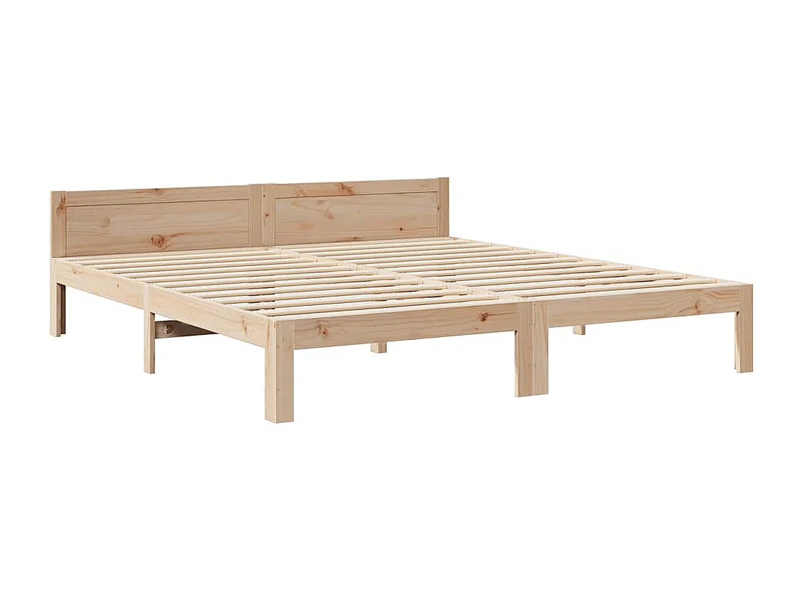 Cadre de lit sans matelas 180x200 cm bois massif de pin