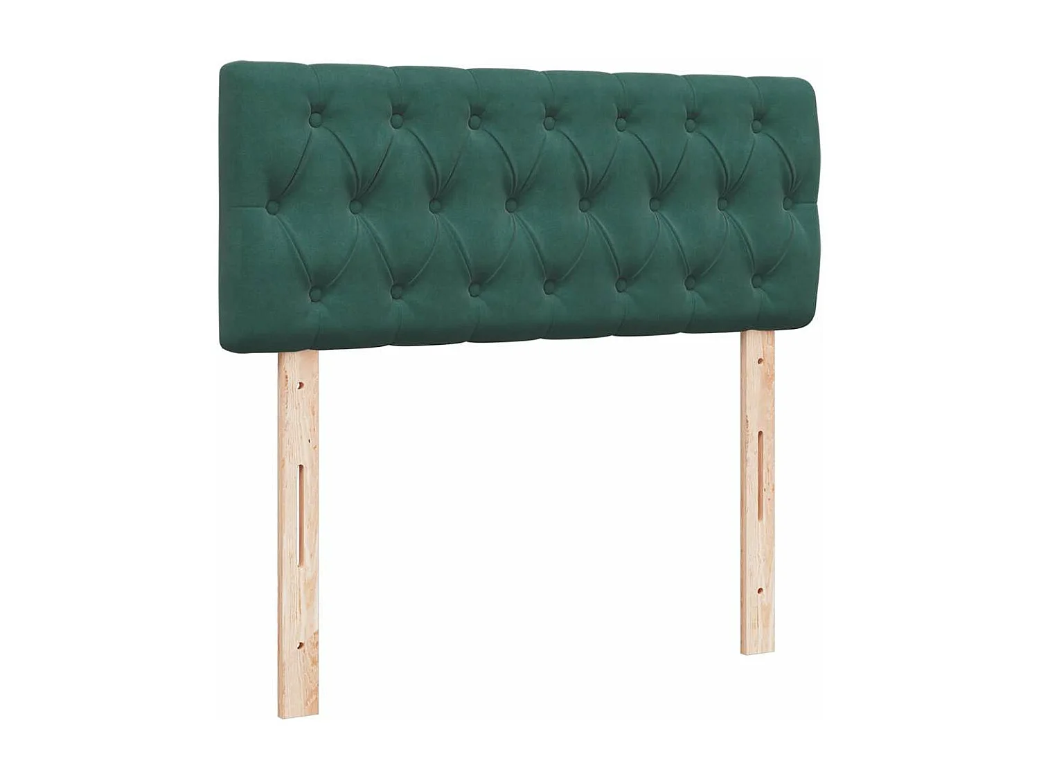Cadre de lit ottoman avec matelas vert foncé 120x200 cm velours