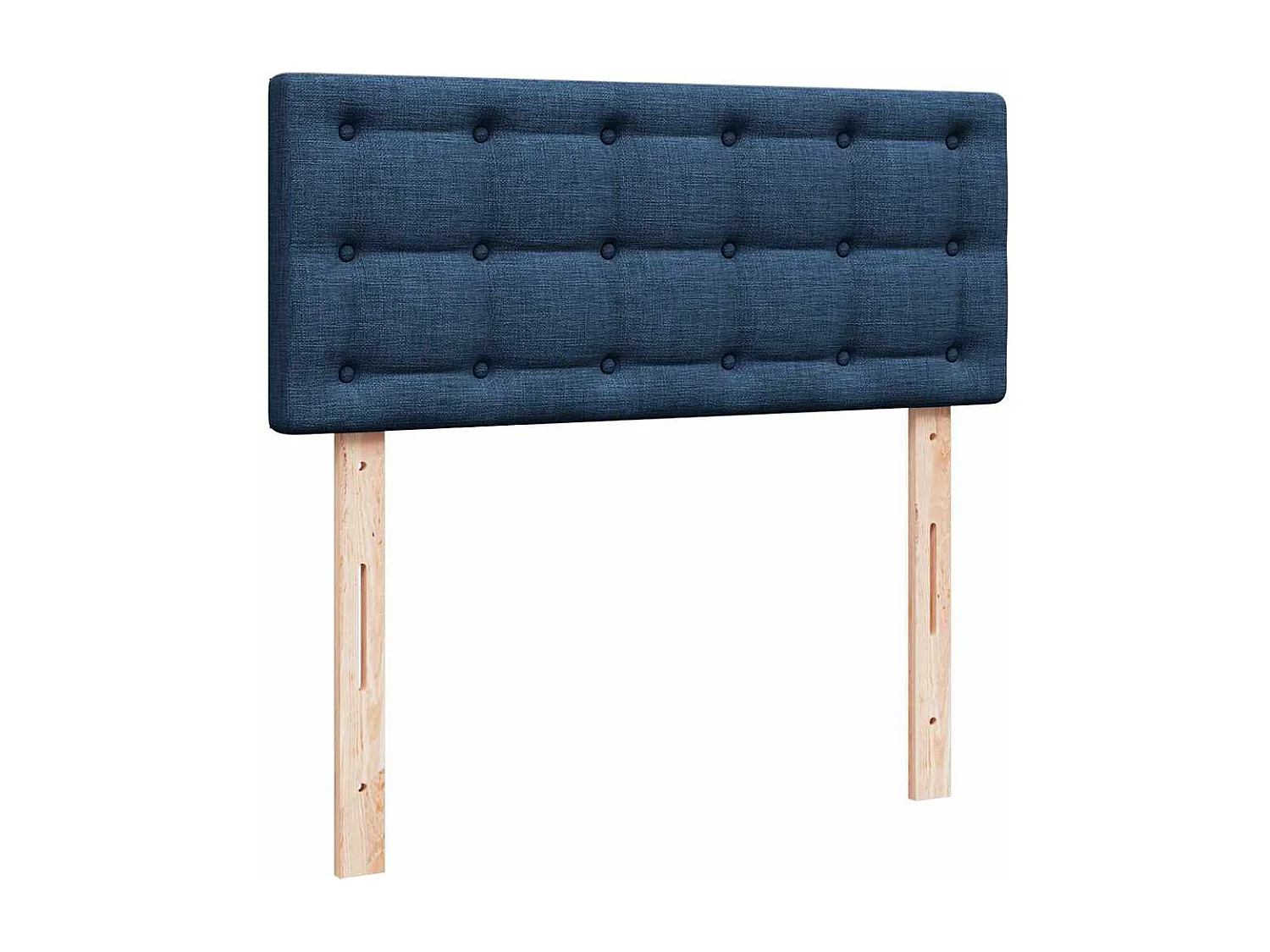 Cadre de lit ottoman avec matelas bleu 120x200 cm tissu