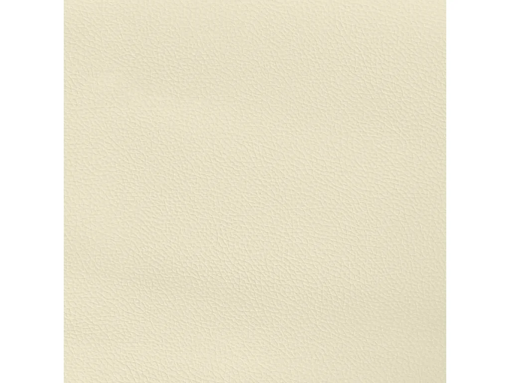 Estrutura de cama com cabeceira couro artificial 140x190cm creme