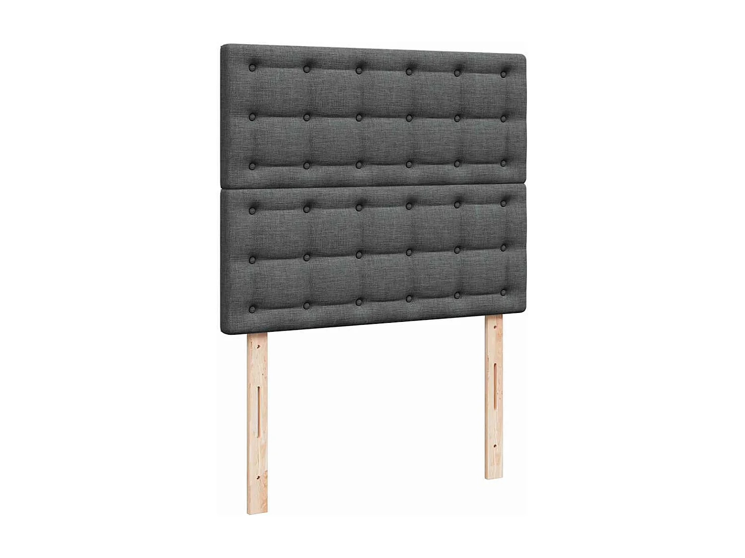 Ottoman bed met matras 120x190 cm stof donkergrijs