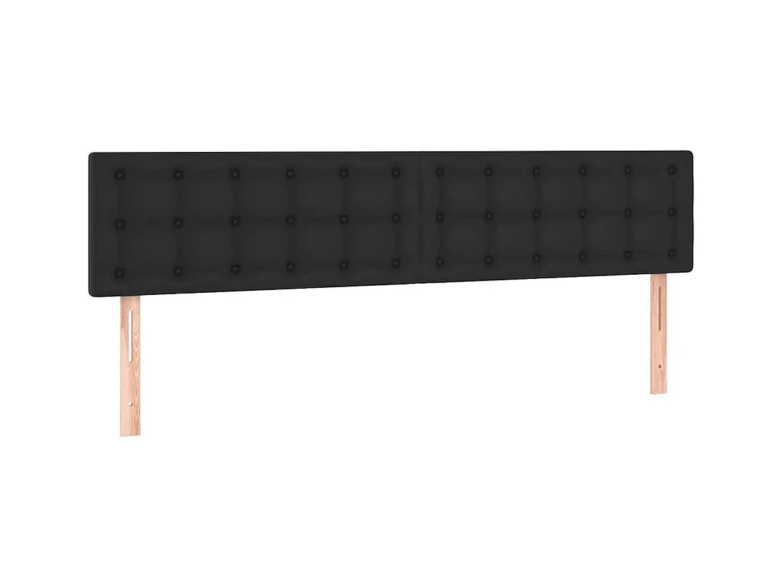 Cadre de lit ottoman avec matelas noir 200x200 cm similicuir