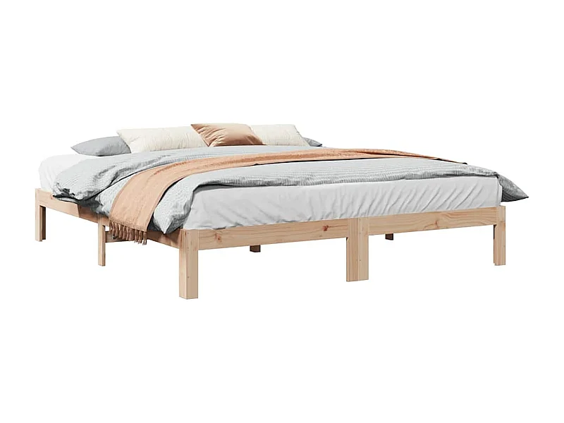 Bedframe zonder matras massief grenenhout 160x200 cm