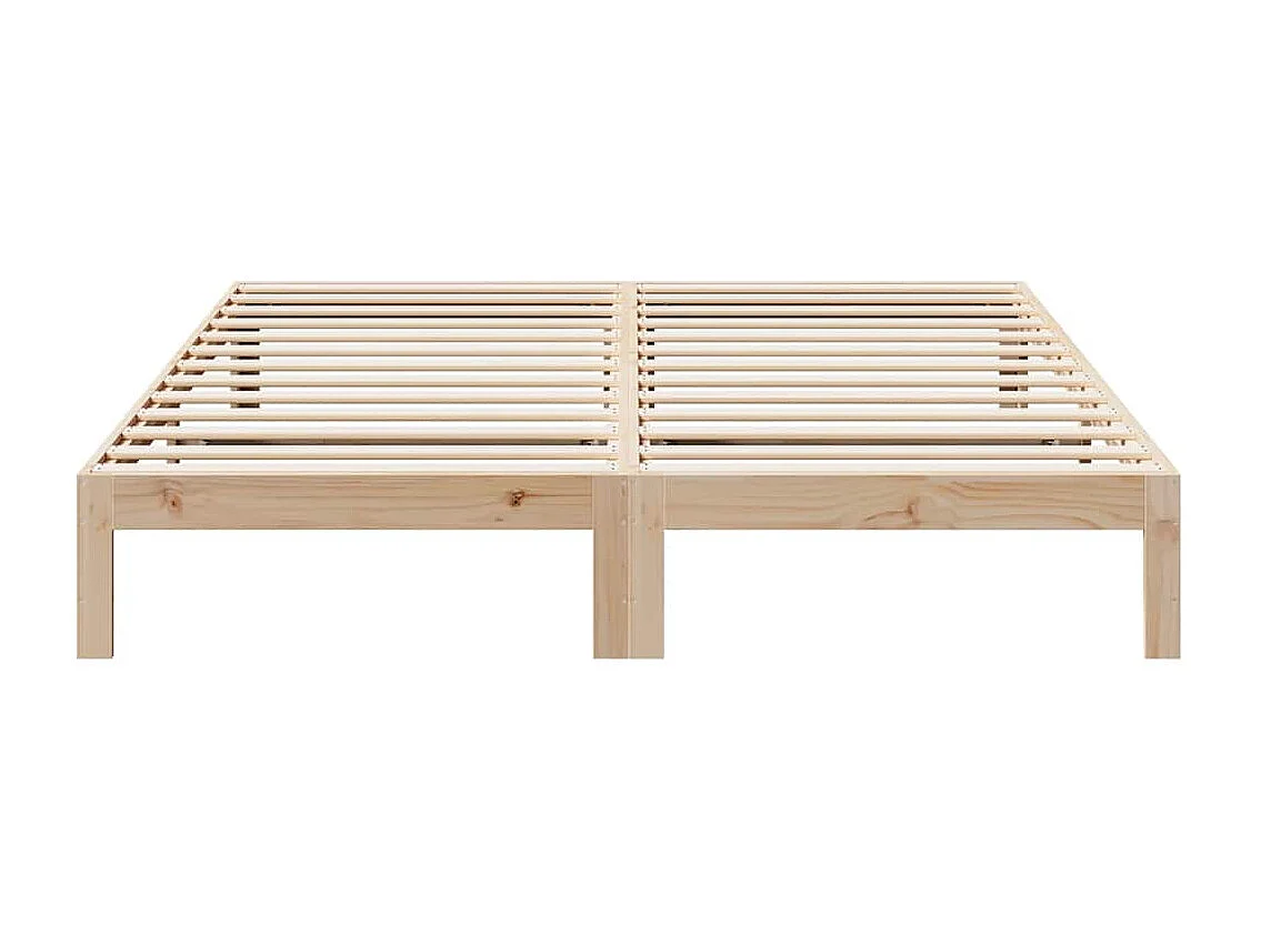 Cadre de lit sans matelas 160x200 cm bois massif de pin
