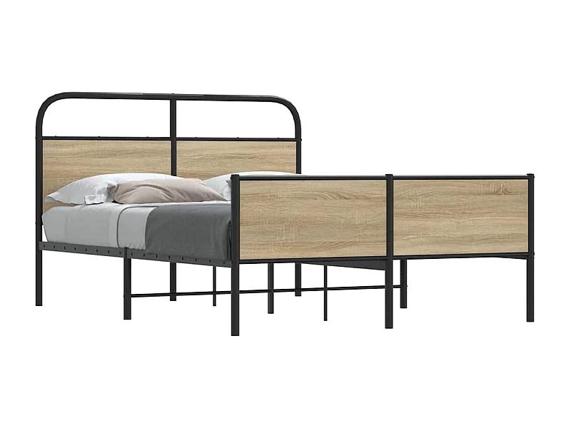 Bedframe zonder matras bewerkt hout sonoma eikenkleur 120x200cm