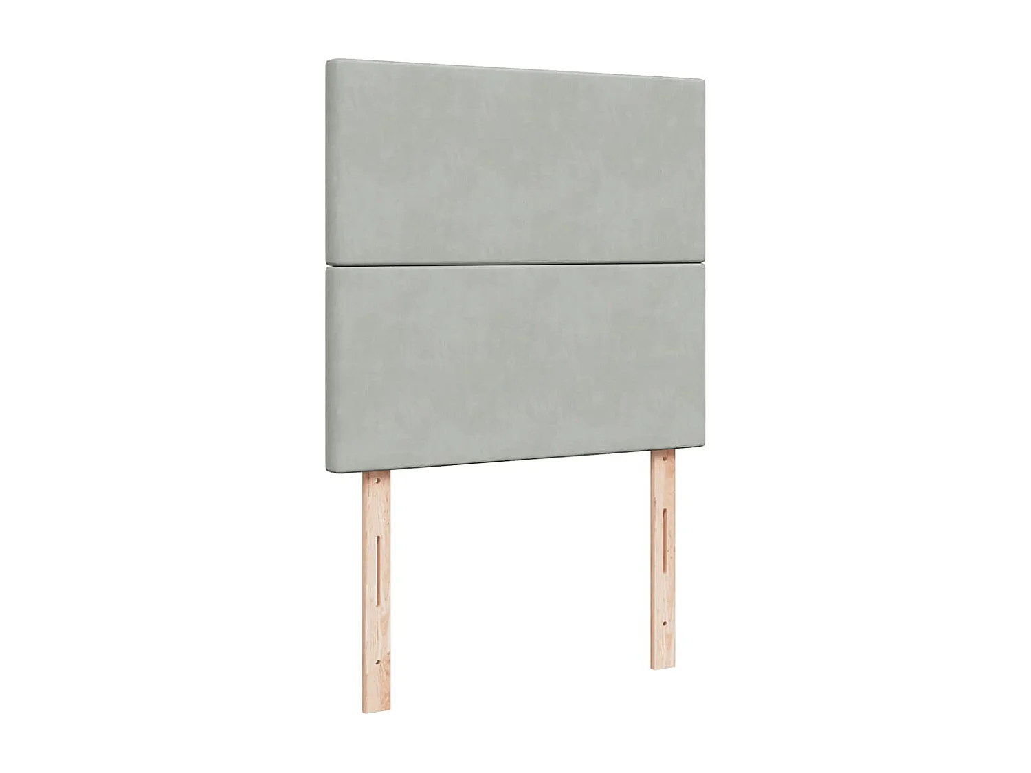 Cadre de lit ottoman et matelas gris clair 180x200cm velours