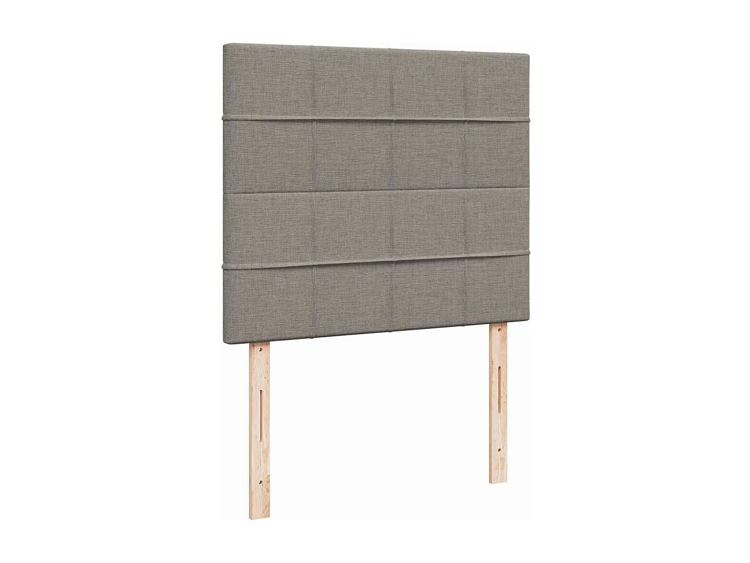 Cadre de lit ottoman avec matelas taupe 120x200 cm tissu