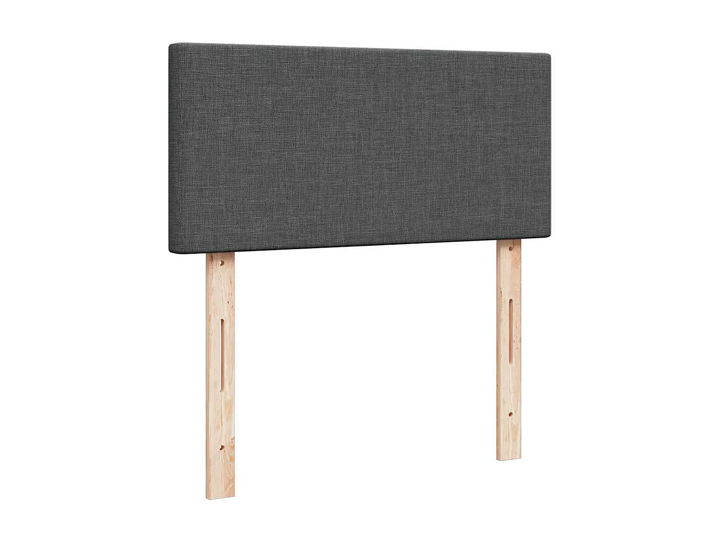 Cadre de lit ottoman avec matelas gris foncé 160x200cm tissu