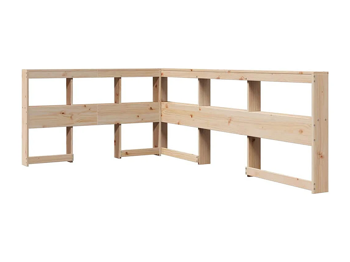 Lit bibliothèque sans matelas 120x190 cm bois de pin massif