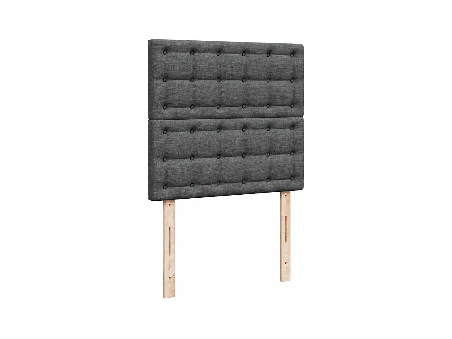 Ottoman bed met matras en LED's 100x200cm stof donkergrijs