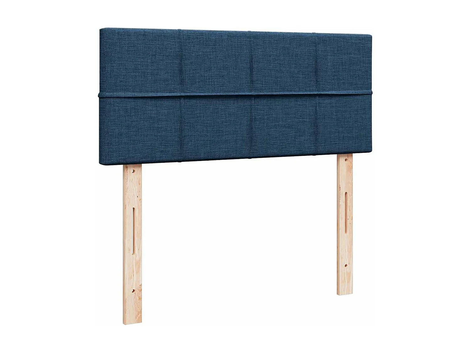 Cadre de lit ottoman avec matelas bleu 120x190 cm tissu