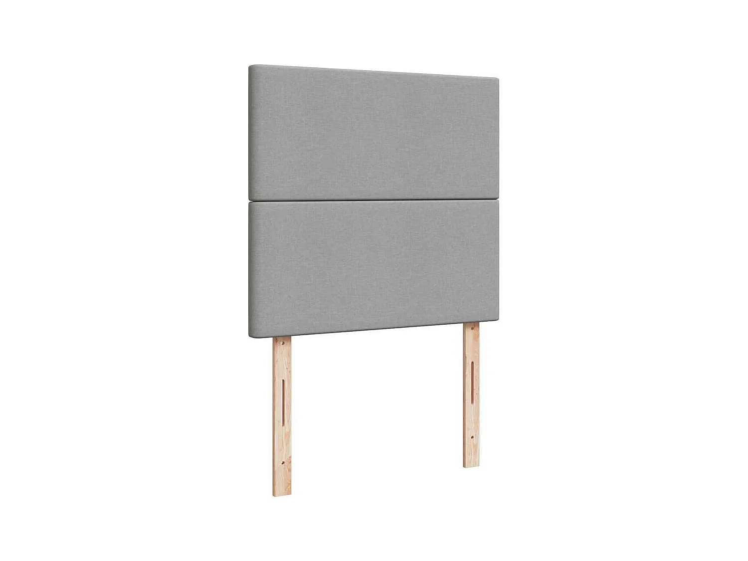 Cadre de lit ottoman et matelas gris clair 90x200 cm tissu