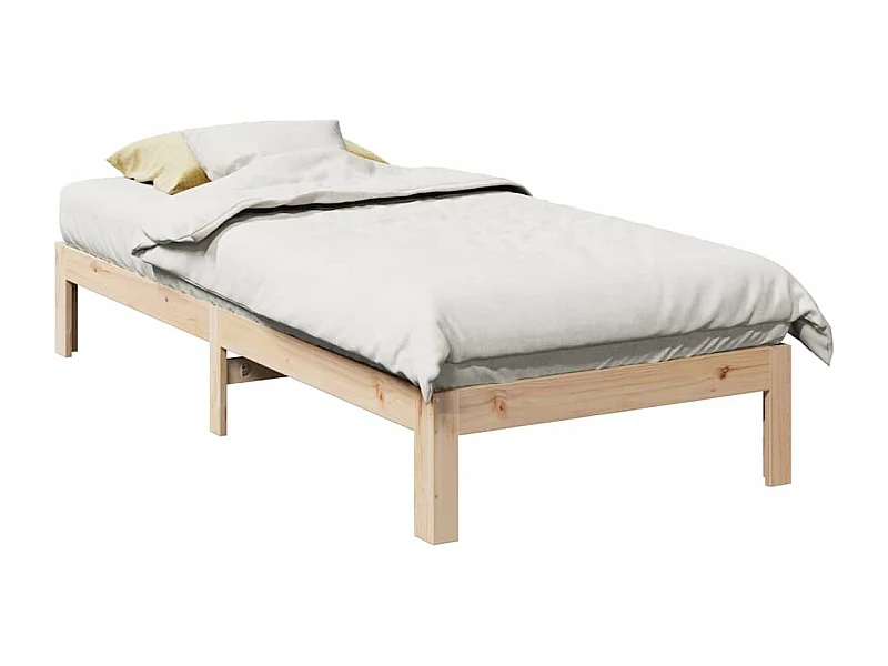 Cadre de lit sans matelas 80x200 cm bois massif de pin