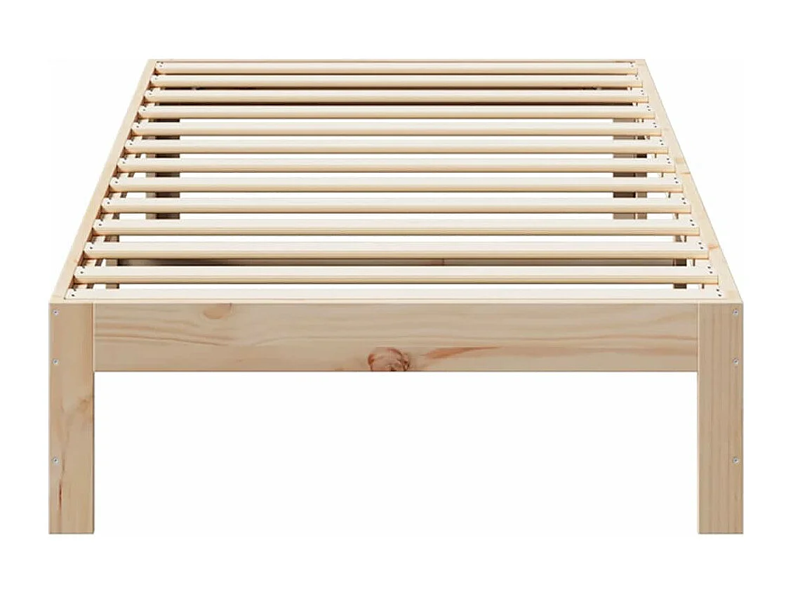 Cadre de lit sans matelas 80x200 cm bois massif de pin