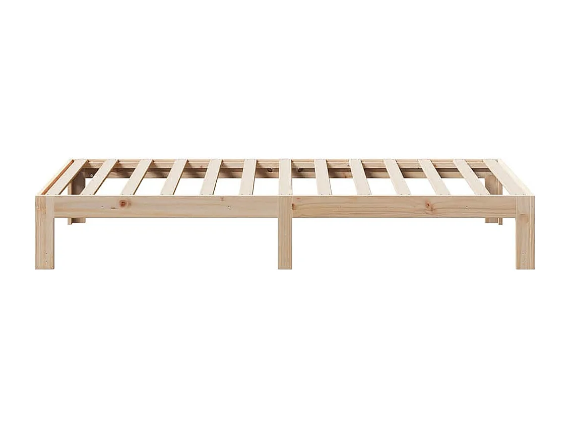 Cadre de lit sans matelas 80x200 cm bois massif de pin