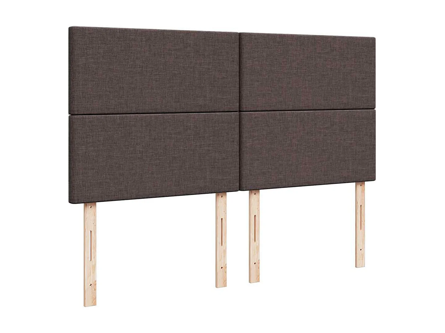 Ottoman bed met matras en LED's 160x200cm stof donkerbruin