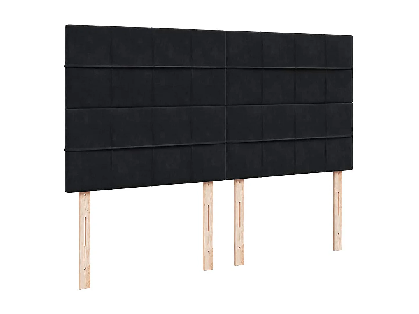 Estructura de cama otomana colchones terciopelo negra 160x200cm