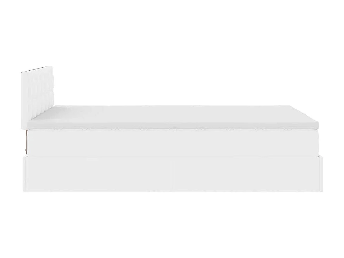 Estructura cama otomana colchón blanco puro 120x190cm