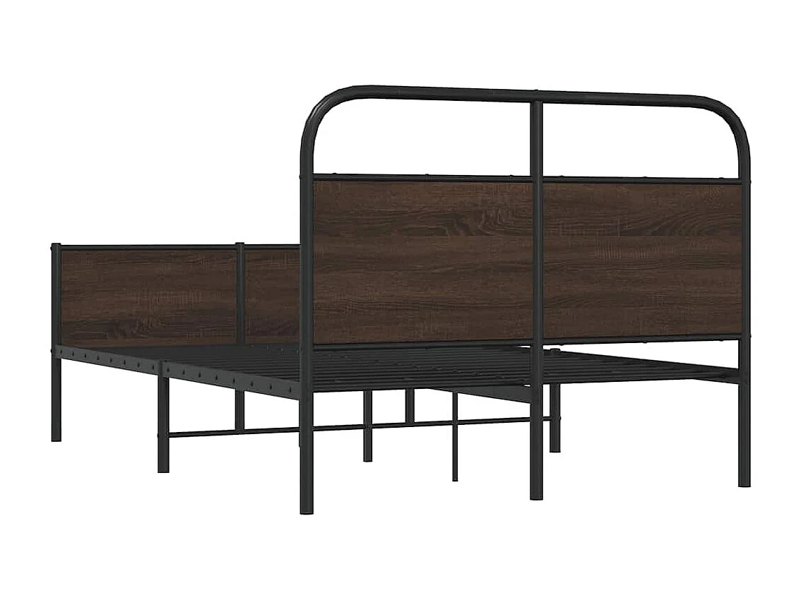 Cadre de lit sans matelas 120x200 cm chêne marron