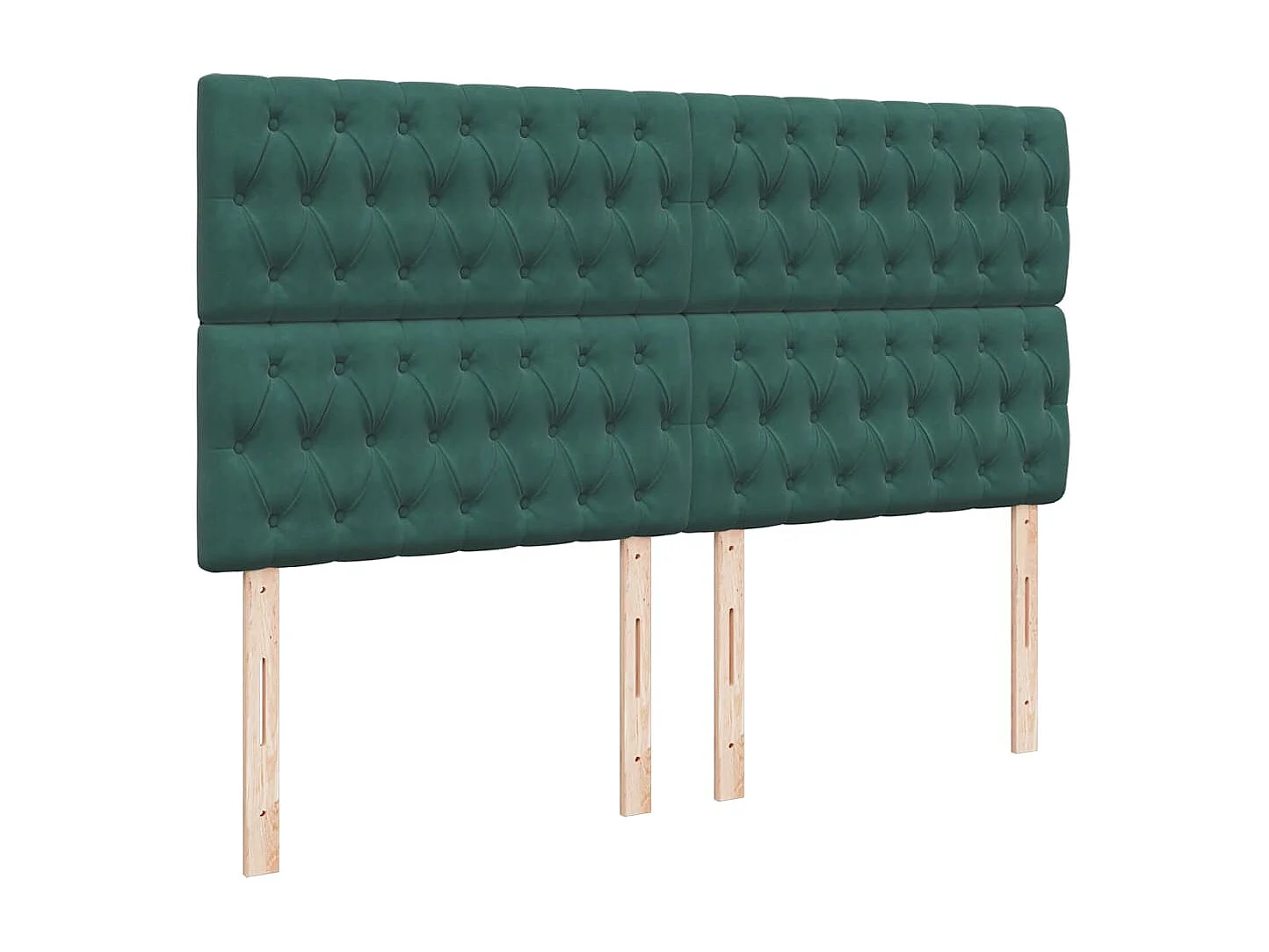 Cadre de lit ottoman avec matelas vert foncé 180x200cm velours