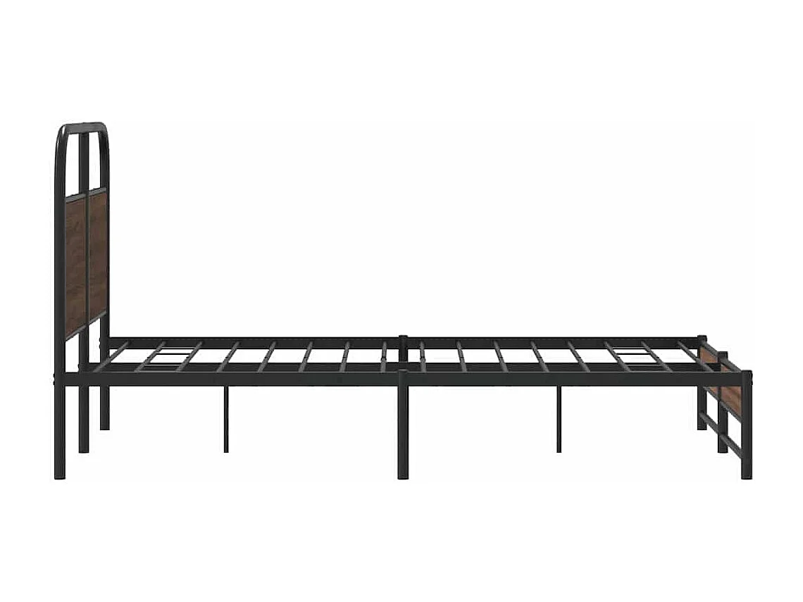 Cadre de lit sans matelas 140x200 cm chêne marron