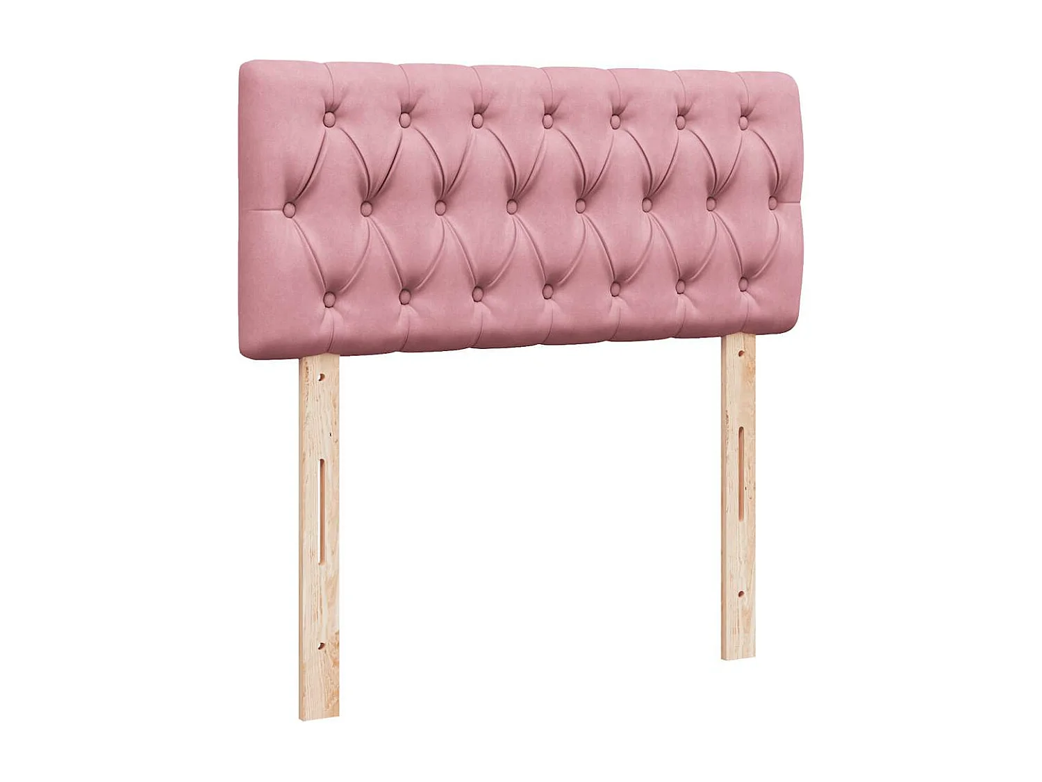 Estructura cama otomana colchón terciopelo rosa 80x200cm