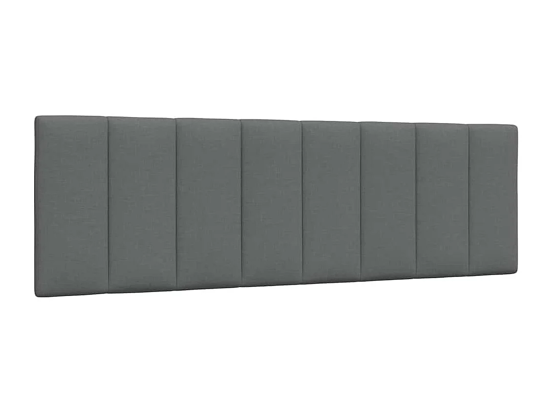 Cadre de lit sans matelas gris foncé 160x200 cm tissu