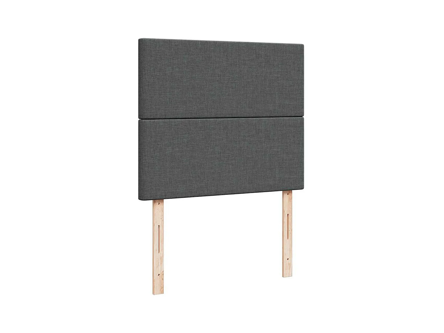Cadre de lit ottoman avec matelas gris foncé 120x200cm tissu