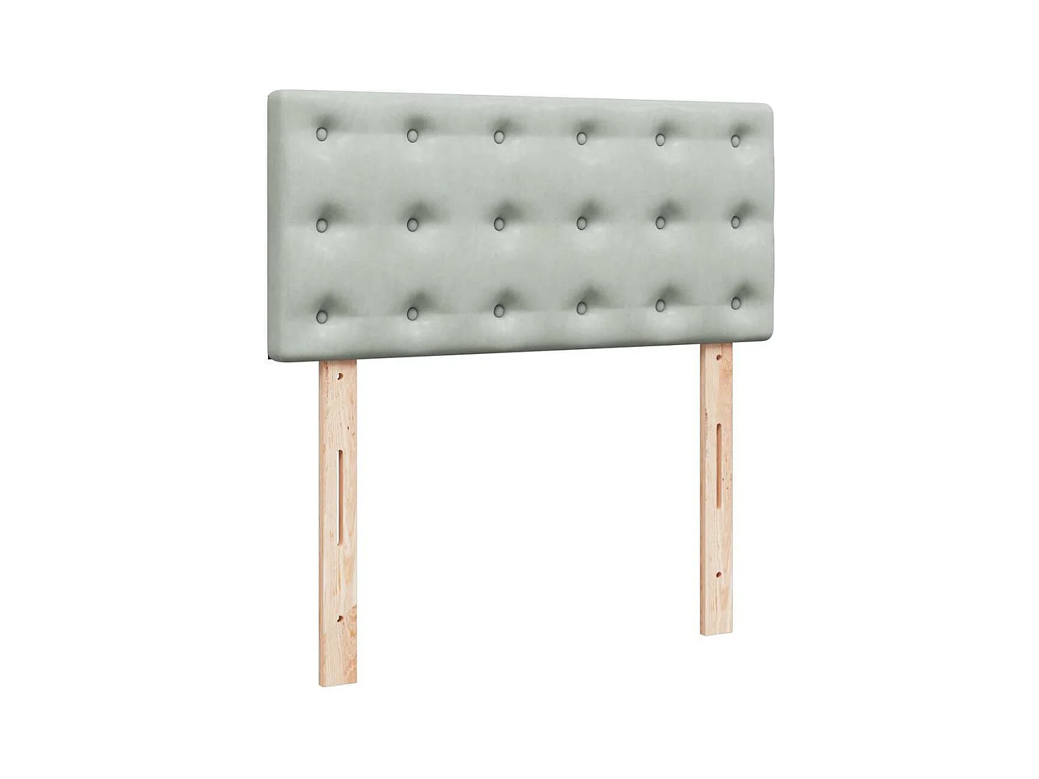 Cadre de lit ottoman et matelas gris clair 160x200cm velours