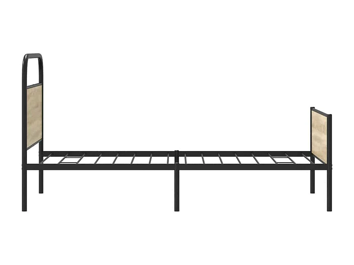 Cadre de lit sans matelas 90x190cm chêne sonoma bois ingénierie