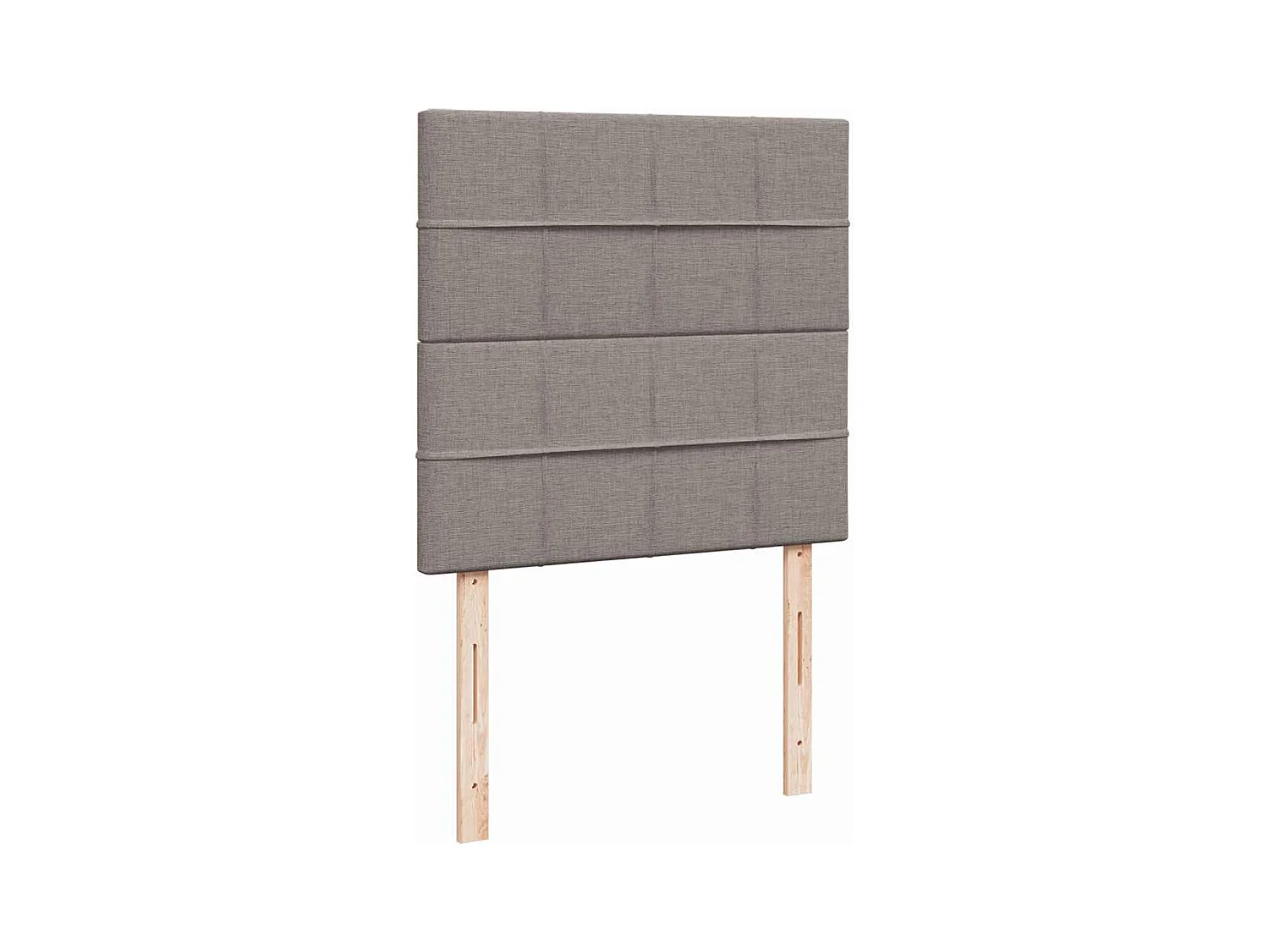 Estructura de cama otomana colchón tela gris pardo 100x200cm